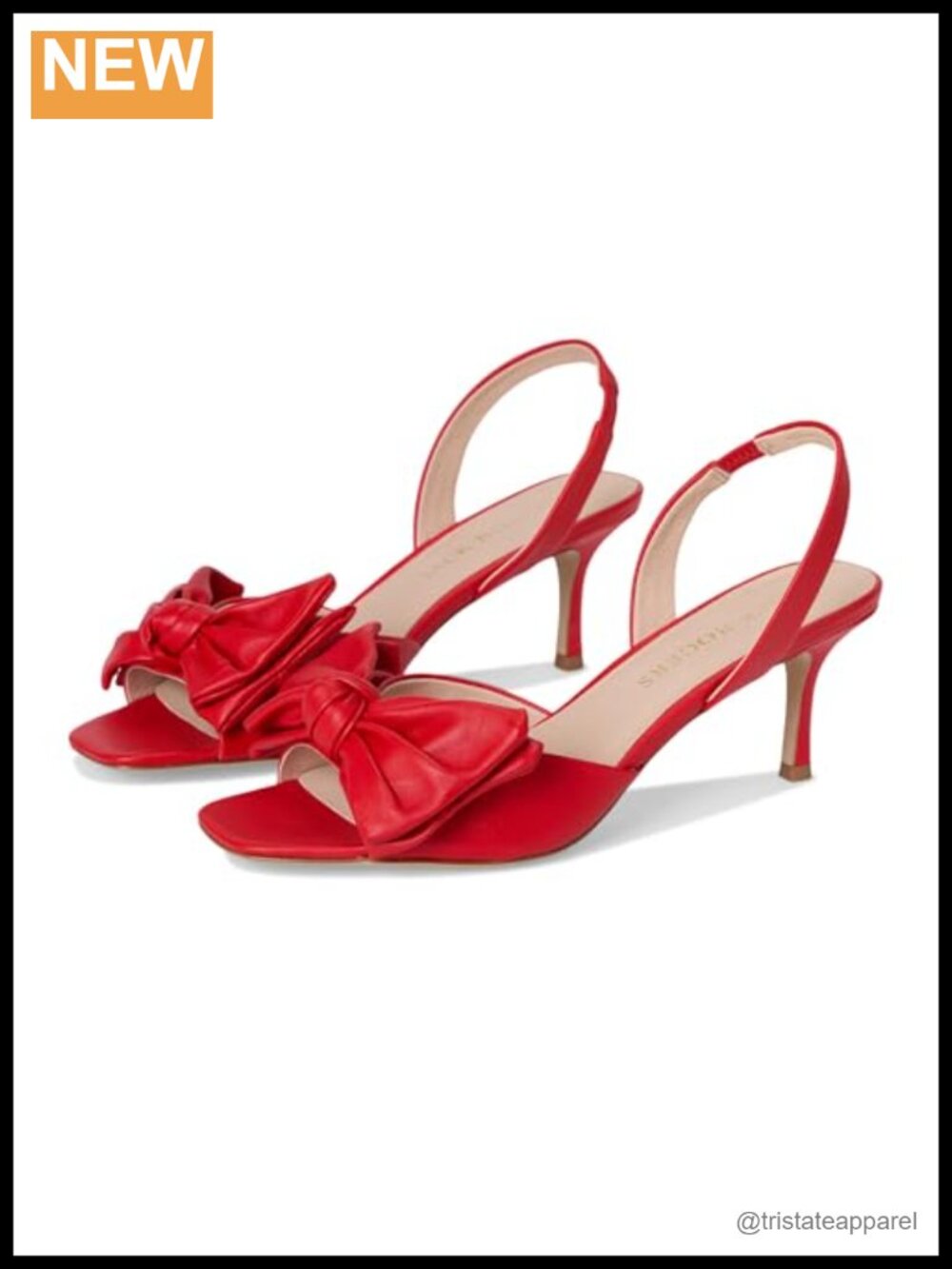 Leather Heeled Slingback Sandals Embroidered Hydrangea Kitten Heel